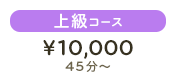 上級コース¥10,000 45分〜